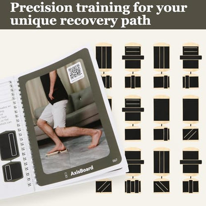 Ankle Balance Board for Rehab & Strengthening – Axis Board Training Kit with Recovery Guide – Support for Ankle Sprains, Achilles Discomfort & Plantar Fasciitis