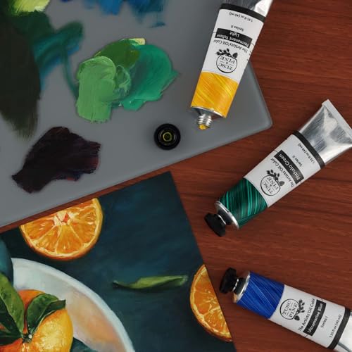 Tusc & Pine Artist Oil Paint - Greens, Set of 3 40 ml, Non-Yellowing, Rich & Creamy Consistency, Maximum Pigment Load, Small Batch Milled Oil Paints Made in the USA for Professional Artists - color: Greens, size: 40 ml Set of 3