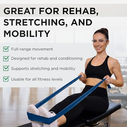 THERABAND Resistance Bands Set, Elastic Bands for Exercise & Physical Therapy, Strength Training for Upper & Lower Body Fitness - size: Advanced Set – 2 Pack, style: Latex