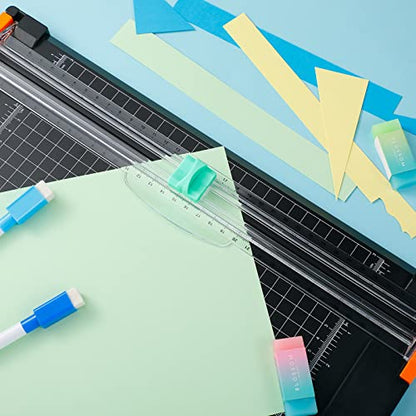 Mudder 10 Pcs Paper Cutter Replacement Blades for A4,Mint Green | Cutting Replacement Blades, Refill for A4 Black and White Paper Trimmer, For Office school - color: Mint Green