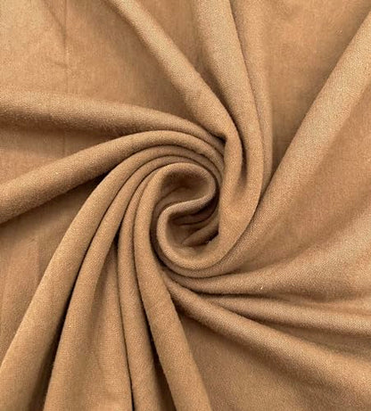 EOVEA - Cotton Spandex Fabric by The Yard - 4 Way Stretch Jersey Knit - Spandex & Cotton T-Shirt Fabric - Lightweight, Breathable - 60" Wide Roll| 10 oz(Khaki, 1 Yard) - color: Khaki, size: 1 Yard