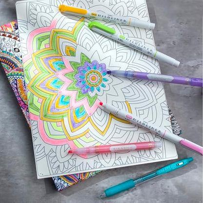 Zebra Pen Highligher Set, MILDLINER, KIRARICH & SARASA Clip, Assorted, 15Pk | Includes 5 MILDLINER Highlighters, 5 KIRARICH Glitter Highlighters & 5 SARASA Clip Gel Pens, Ideal for Journaling (76015) - style: Journaling and Creative Notetaking Set