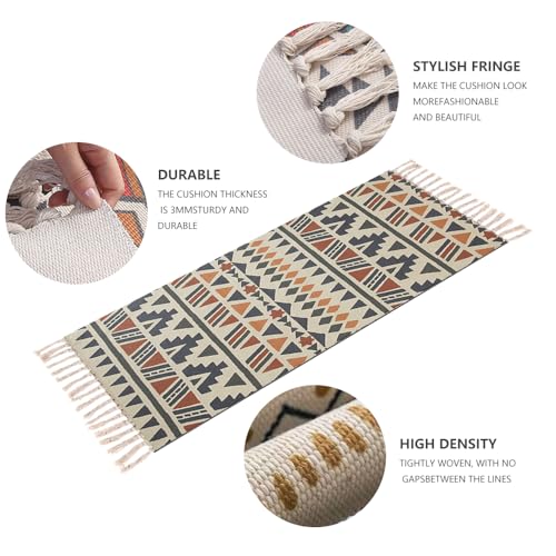 nuveti Cotton Yoga Mat - Absorbent, Grippy Tight Weave, Ashtanga & Hot Yoga Rug, Helps with Slippery Hands & Feet - color: ZhuangSe