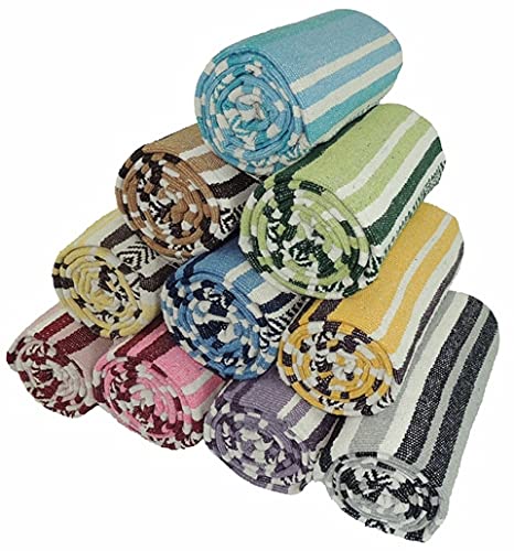 Kakaos Handmade Traditional Extra Heavy Yoga Blanket (Camel/Brown) - color: Camel / Brown