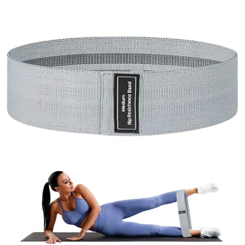 Resistance Bands, Fabric Workout Bands for Women & Men, Cloth Booty Resistance Loop Bands, Thick Squat Bands for Home Fitness, Gym, Yoga, Pilates for Butt Legs Thigh Hip Glute - color: Grey01