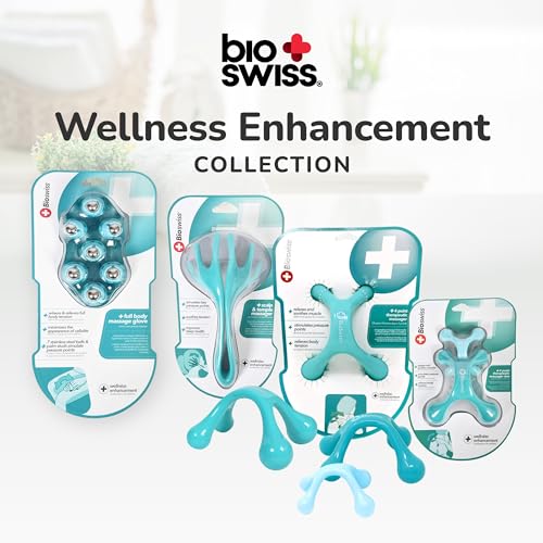 BioSwiss Claw Massage Roller, Handheld Muscle Massager with 5 Rotating Heads for Back, Legs, and Shoulder - style: Roller Claw