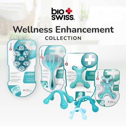 BioSwiss Claw Massage Roller, Handheld Muscle Massager with 5 Rotating Heads for Back, Legs, and Shoulder - style: Roller Claw