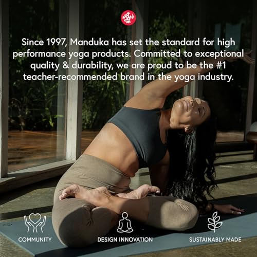Manduka Yoga Commuter Mat Carrier - Eco-Friendly Cotton, Easy to Carry, Hands-Free, For All Mat Sizes - color: Indulge