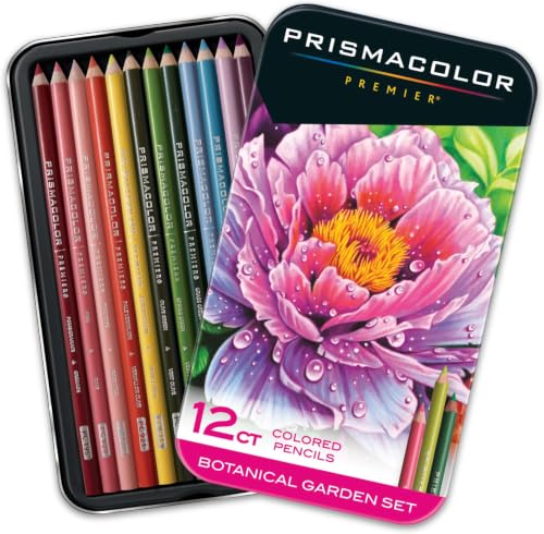 Prismacolor Premier Colored Pencils,Soft Core,Botanical Garden Set,- Adult Coloring,Drawing,Creative,Art Supplies,12 Count (Pack of 12) - size: 12 Count (Pack of 12)