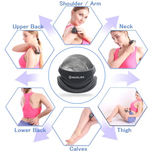 Massage Roller Ball, Tight and Sore Muscles Relief, Manual Massager, Alleviating Shoulder, Arms, Back, Legs, Calves or Muscle Tension - Gray | Alleviating Shoulder, Arms, Back, Legs, Calves or Muscle Tension - Gray - color: Gray