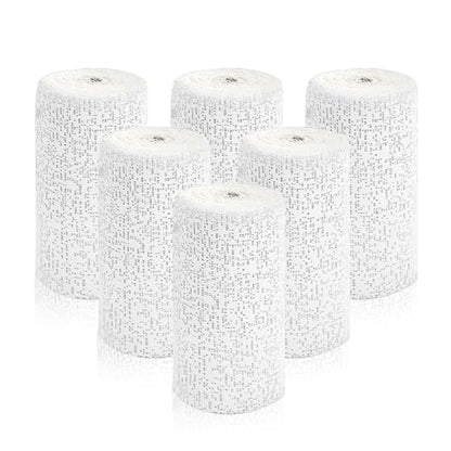 6 Pack Plaster Cloth Rolls for Belly Casting, Sculptures, Masks – Art Gauze Bandage Strips for Craft Molds (5 in x 106 in Each)