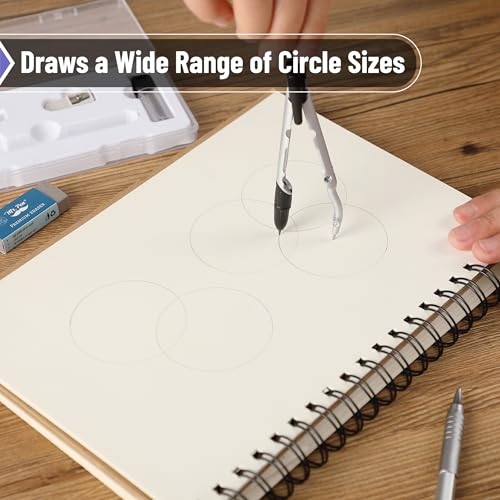 Mr. Pen- Convertible Compass, Extra Lead Refills, Compass Geometry Tool | Compass Drawing Compass, Geometry Compass, Math Compass, Drafting Compass Math, Drafting Tools, Math Compass for Geometry
