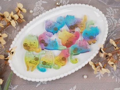 Cute Cat Silicone Resin Molds, 3D Animal Epoxy Resin Casting Molds Making Kit with Built-in Holes for DIY Keychain, Pendant, Jewelry, Bag Charm Making - Home Decor and Beginner-Friendly Craft Kit - size: Cat pendant