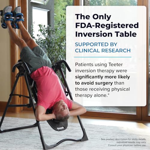 Teeter EP-560 Ltd. Inversion Table for Back Pain, FDA-Registered, UL Safety-Certified, 300 lb Capacity