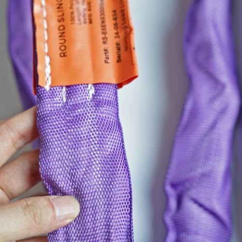 Endless Round Slings for Aerial Lyra Hoop Rig, Aerial Silks Handing Polyester Lifting Sling Spanset, Heavy Duty Polyester Capacity 5300 Lbs Vertical Capacity (Purple, 6 FT) - color: Purple, size: 6 ft