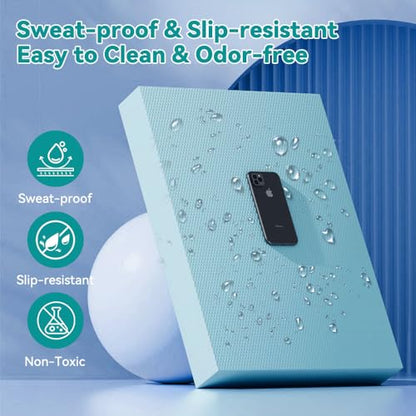 Large Thick Balance Pad Non-Slip Stability Trainer Yoga & Pilates - color: Tiffany