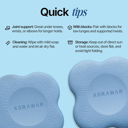 Knee Cushions for Kneeling 2 Packs | Knee Pads for Yoga | Exercise Knee pads for women & Men | Yoga Gear | Yoga Accessories for Women | Best Gifts for Yoga Lovers