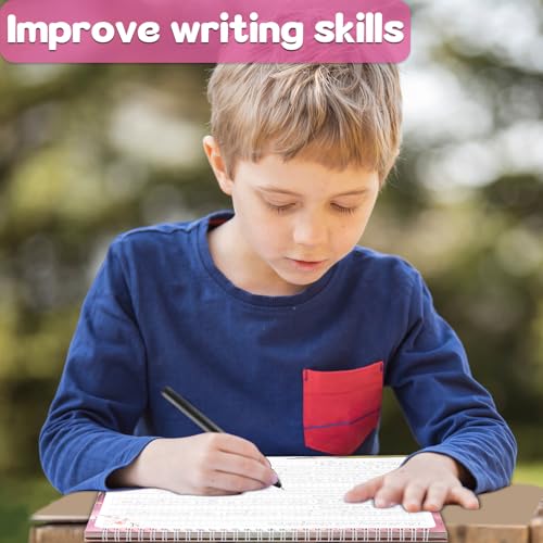 chiazllta Grooved Cursive Handwriting Workbook with Disappearing Ink Pens Magic Reusable Grooved Cursive Writing Practice for Beginners Kids Kickoff Workbook Homeschooling Supplies (Inspiring Quotes) - style: Inspiring Quotes