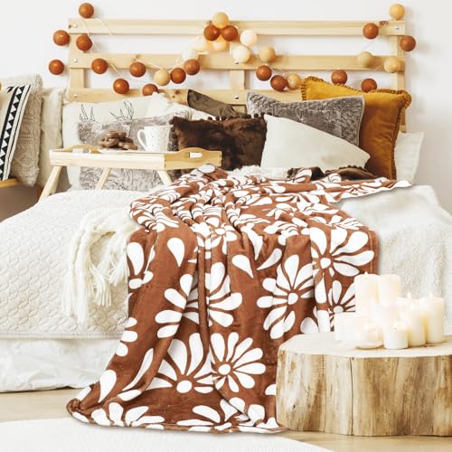 JarThenaAMCS Cielito Lindo Blanket Throw Blankets Soft Platos De Barro Terracotta Flower Plush Blanket for Mexican Fiesta Cinco de Mayo Decor, 50 x 60 Inch