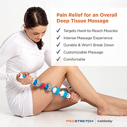 ProStretch Pro Roller, Massage Stick for Muscle Soreness & Trigger Points | Massage Stick Roller for Deep Tissue Therapy, Physical Therapy & Myofascial Trigger Point Release