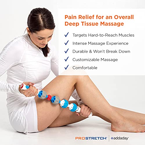ProStretch Calf Stretcher & Pro Roller Massage Stick for Muscle Tightness and Soreness Relief