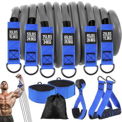 Kifmurase Heavy Resistance Bands,300lbs Exercise Bands with Handles for Men