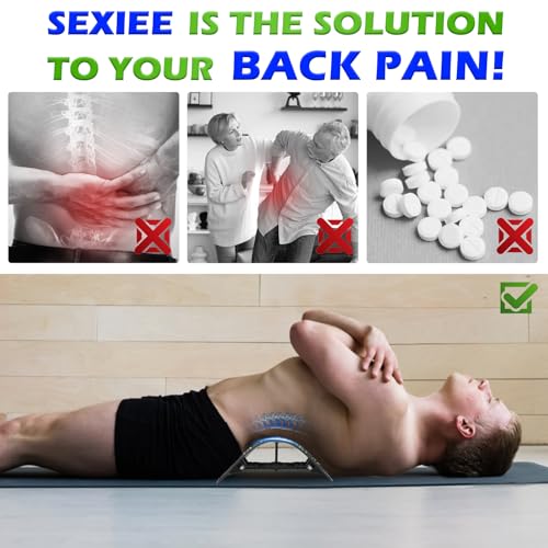Back Stretcher, Pneumatic Inflatable Lumbar Support Board with Hand Pump & Release Valve, Stepless Height Adjustment, Decompression-Style Stretching, Cracking Device Alternative (Green) - color: Green