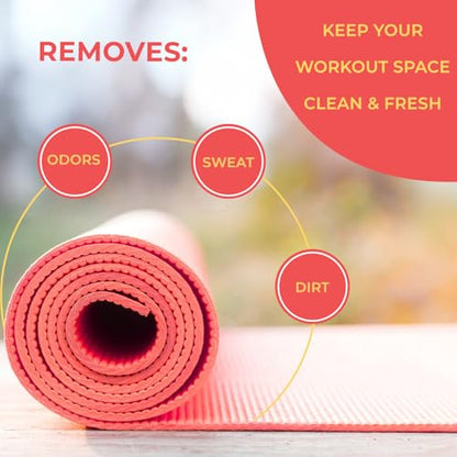 SwaytAway Fitness Mat Mist with Towel, 4oz Travel Size, 2 Pack, Citrus - size: 2 Count (Pack of 1)