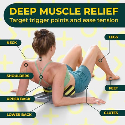 Deep Recovery Yoga Deep Tissue Massage Ball Set, Firm Density – 4-Inch Myofascial Release Balls for Feet, Back, Neck, Legs & Arms – Trigger Point & Mobility Therapy (2-Pack)