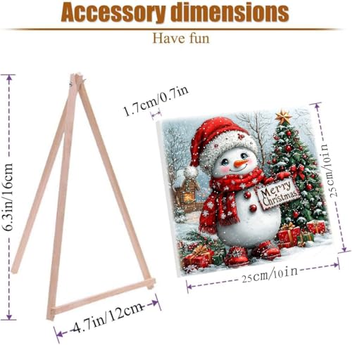 4 Pack Christmas Paint by Numbers Kit for Adults with Framed,Snowman Truck Candle Christmas Tree Paint by Number with Wooden Easel DIY Winter Bonfire Landscape Adult Paint by Number Kits10X12-10x10in - color: 4 Pack Paint by Numbers-0725-1, size: 8x12in w
