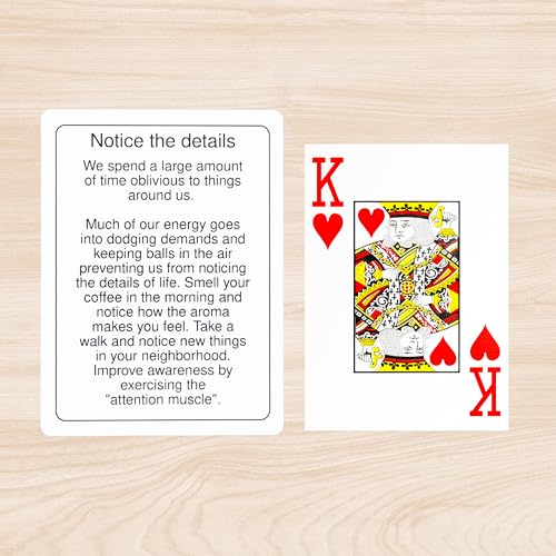 100 Mindful Days - Daily Mindful Activity Cards – Self-Care & Gratitude Prompts for All Ages | Portable Travel Deck for Mental Wellness, Focus & Stress Relief - style: Daily Activity Cards