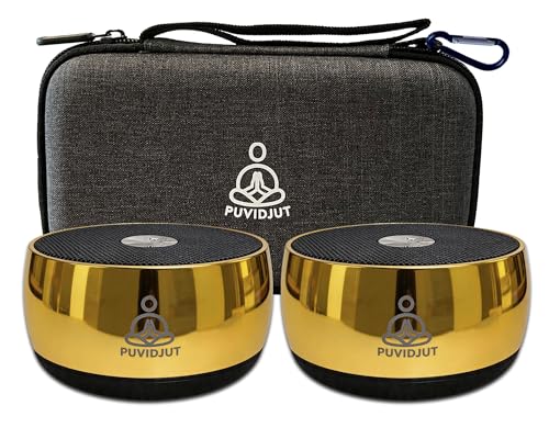 M3 Zen Frequency Sound Machine，Portable Meditation Chime for Calm | Anxiety Relief & Sleep Aid | Screen-Free Alternative to Kinetic Sand Art | Includes Carry Bag - color: Gold