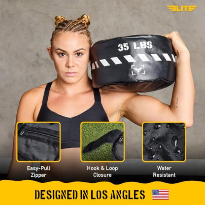 Elite Heavy-Duty Strongman Workout Sandbag – Unfilled Fitness Sand Bag for Weight Training, Full-Body Workout, Cross Training, Powerlifting, Combat & Military Use – Durable for Commercial and Home Gym - size: 70 LBS