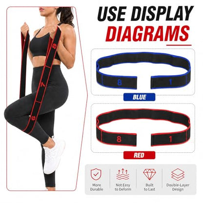 8-Loop Resistance Band for Yoga, Pilates & Full-Body Training