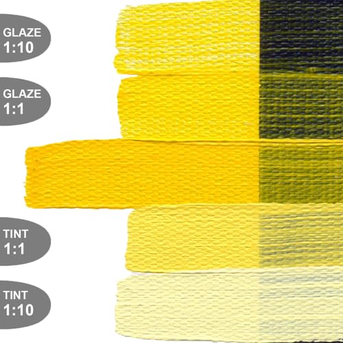 GOLDEN OPEN Slow-Drying Acrylics, Benzimidazolone Yel Med, 5 fl oz. tube, Professional Acrylic Paint, Semi-Transparent - color: Benzimidazolone Yel Med, size: 5 Fl Oz (Pack of 1)