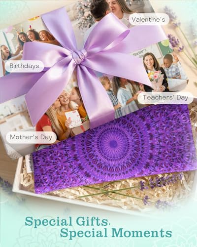Hihealer Lavender Eye Pillow for Relaxation, Yoga, Sleep, Weighted Eye Mask - color: Sage Green
