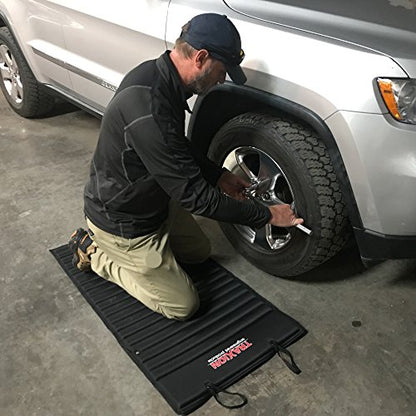 Traxion 1-500 VersaMat Roll-Up High Density Foam Utility Mat, Black - size: 46 3/4" x 25"