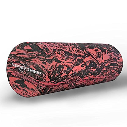 Rep Fitness Dense Foam Roller | 18" Muscle Recovery Tool | High Density Massage Cylinder | Back Pain Relief Equipment | Yoga Exercise Gear | Trigger Point Therapy Roller - size: 6x18”