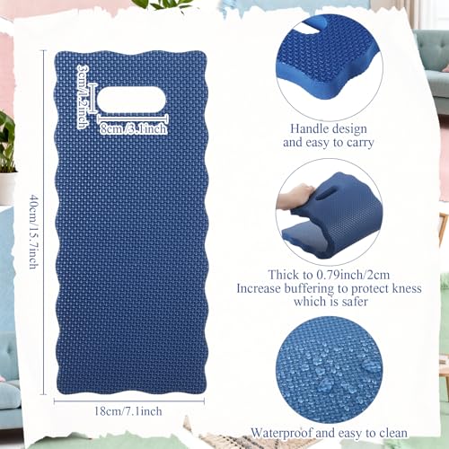 Woanger 12 Pcs Garden Kneeling Mat Foam Knee Mat Gardening Waterproof Knee Cushion for Baby Bath Seat Floor Yoga Exercise Seating Praying Work Classroom, 15.7 x 7 x 0.8 Inch (Morandi) - color: Morandi