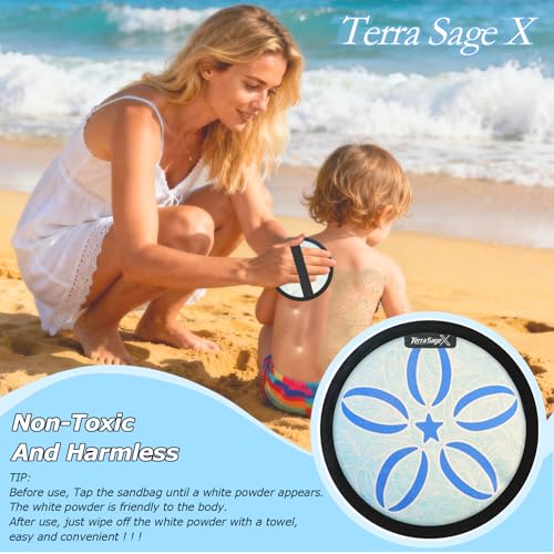 Sand Remover for Beach Towels - Soft Quick Clean Mitt for Kids & Adults | Removes Sand in Seconds,Gentle on Skin,Reusable & Washable,Beach Vacation Essential,Perfect for Beach, Pool & Camping - color: Big Blue Flower