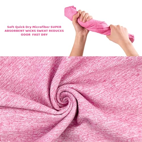 2 Pack Quick Dry Camping Towel Lightweight,Fast Drying Microfiber Travel Towel for Face Hand Neck Hiking Fishing Tennis Cycling(Light Pink, 2 Pack S(15.5X31 Inch) - color: Light Pink, size: 2 Pack S(15.5X30 Inch