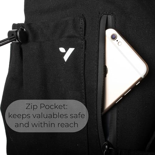 VOORAY Avani Yoga Mat Bag with Adjustable Shoulder Strap - Black