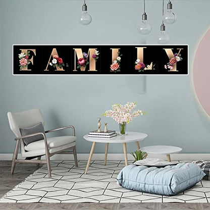 JATOK Alphabet Diamond Painting Kits for Adults Kids Beginners, 5D Diamond Art Full Round Drill DIY Gem Pictures Arts Paint by Number Kits for Home Wall Decor 11.8x11.8in | Full Round Drills Diamond Art Kits for Beginners, customize own alphabet, DIY Gem