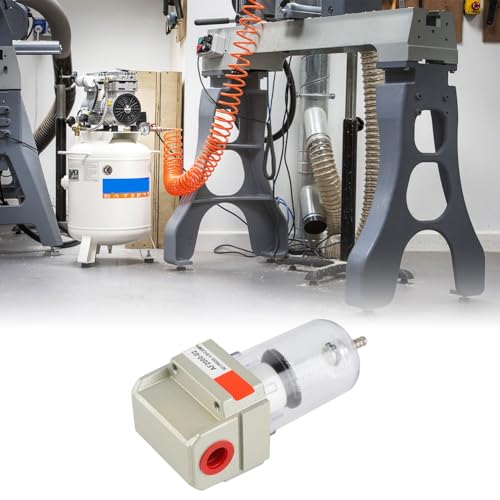 Joyzan Water Oil Separator Filter, Air Compressor Replacement AF2000 | Pneumatic 1/4 inch NPT Inlet Outlet Particulate Airbrush Moisture Trap Cleaner Compressed in Line Dryer Fitting Paint Spray
