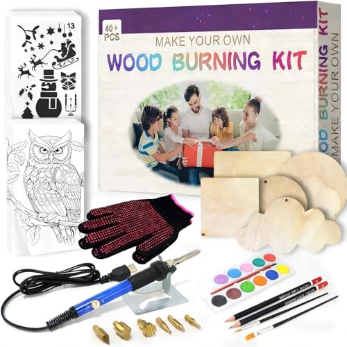 ACRSIKR Gifts for Teen, Teenagers Boy Girl Wood Burning Kit Christmas Gift | Adjustable Temperature, WoodBurning Tool for Beginners, 11 12 13 14 16 18 Years Old Teen Gift On Christmas Birthday - color: Blue