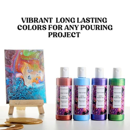 GRANOTONE Pouring Paint Sap Green 6.76 fl oz 200 ml - color: SAP GREEN