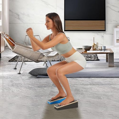 Athletic Balance Boards,Slant Board,Wobble Board,Balance Wedge for Condition Your Body and Prevent Injury - color: Blue