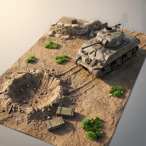 Kai Dream Miniature Static Grass and Stone Bush Clusters for Diorama, Train Landscape, Railroad Scenery, Wargaming (Dark Green) - color: Dark Green