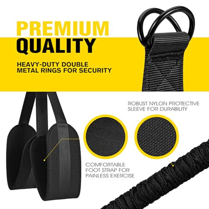 Ayombo Pull Up Assistance Bands, Resistance Bands for Pull Up Bar Workout, Adjustable Heavy Duty Pull Up Assist Equipment with 4 Assistance Bands, Home Gym Fitness Exercise Strength Training - color: 1-Black