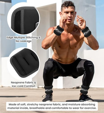 Ankle Weights A Pair of 1/2/3/4/6/8/10/12/20 LBS Wrist Leg Arm Weights for Women Men with Adjustable Straps, Strength weighted for Physical Therapy Running Walking Home Fitness Gym Workout Weight Loss - color: Black